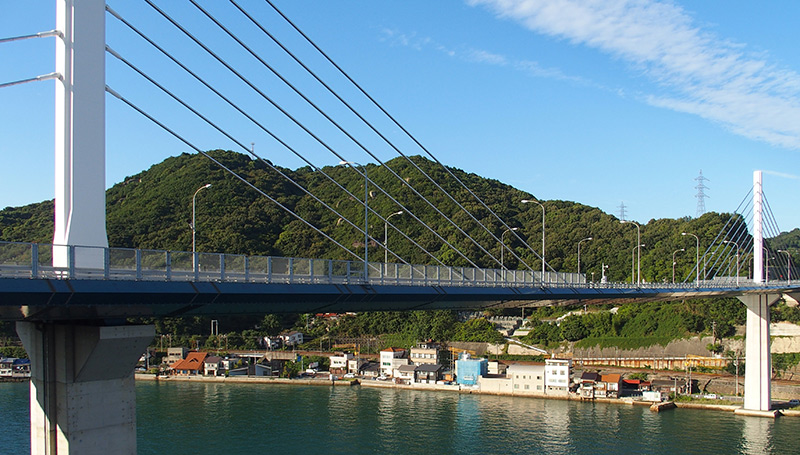 新尾道大橋には「原付・自転車道および歩道」はありません