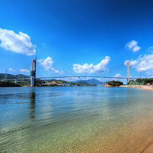 岩城橋は岩城島と生名島を結ぶ建設中の道路橋で2021年に開通予定です