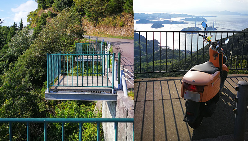 展望デッキ（亀老山展望公園内）View deck of Mt Kirosan observation park