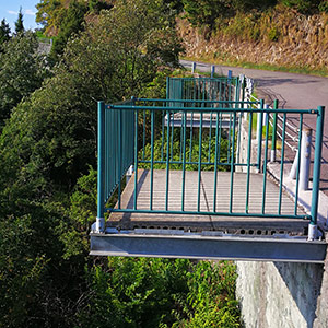 展望デッキ（亀老山展望公園内）View deck of Mt Kirosan observation park
