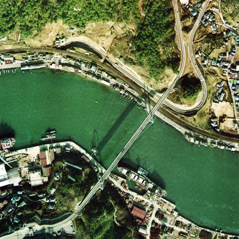 尾道大橋（おのみちおおはし）の空中写真